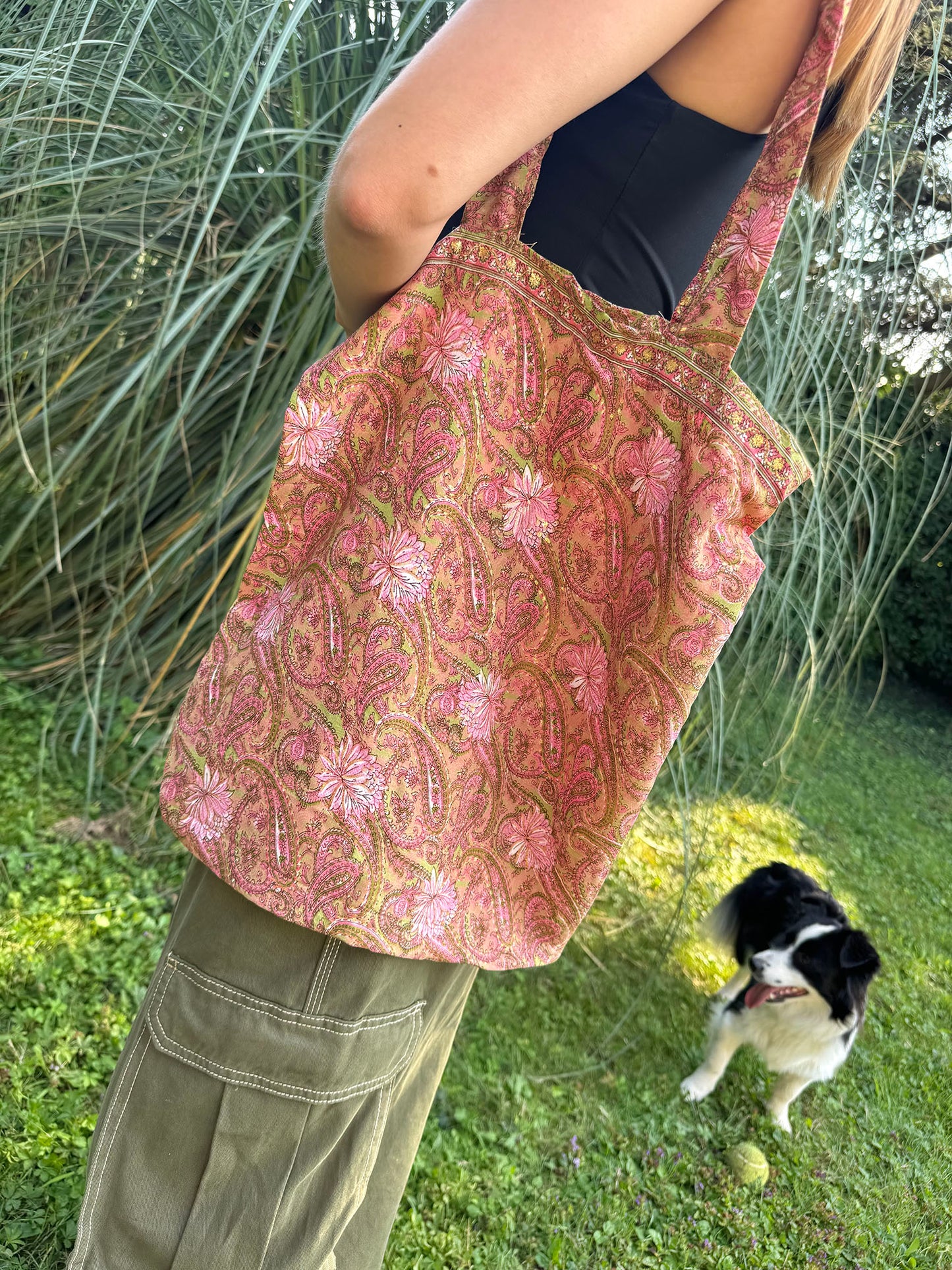 Vintage Silk Carry Bag n.33