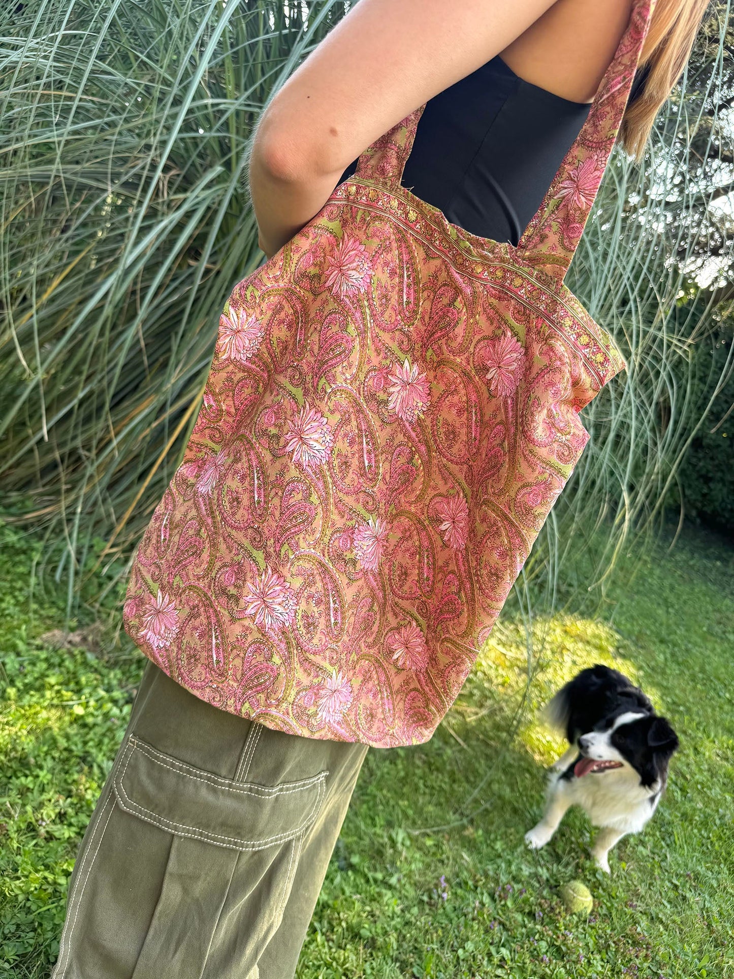 Vintage Silk Carry Bag n.33 - Bohemia Couture