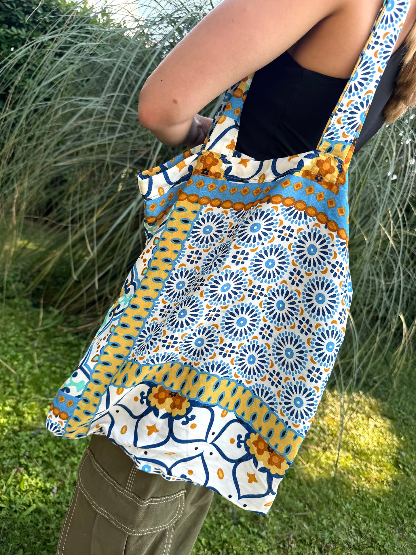 Vintage Silk Carry Bag n.36