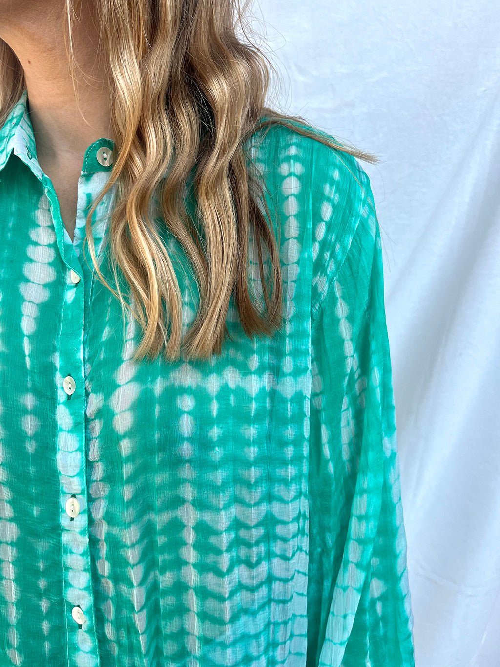 100% Modal Voile Tie Dye Shirt n.11 - Bohemia Couture