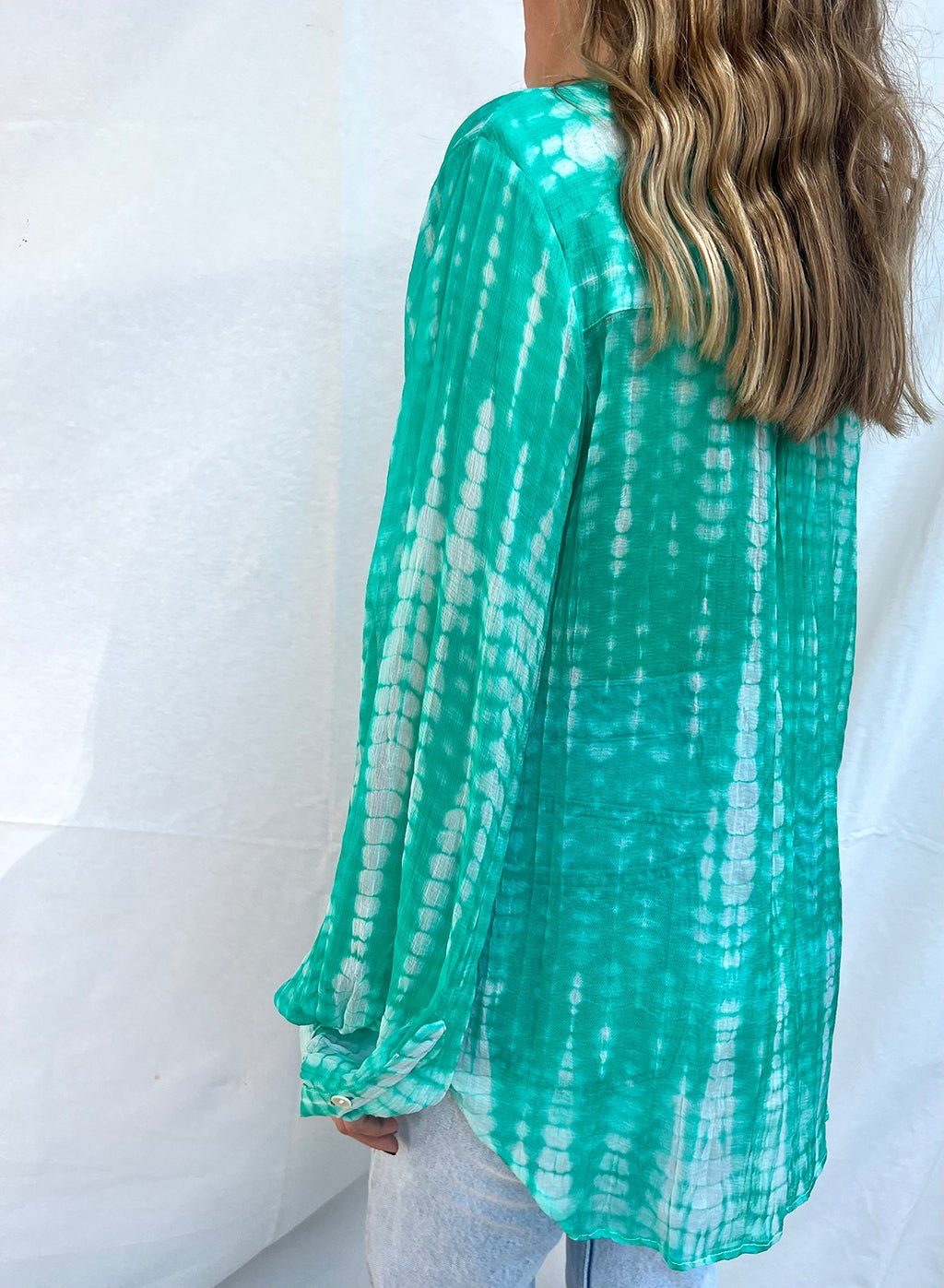 100% Modal Voile Tie Dye Shirt n.11 - Bohemia Couture