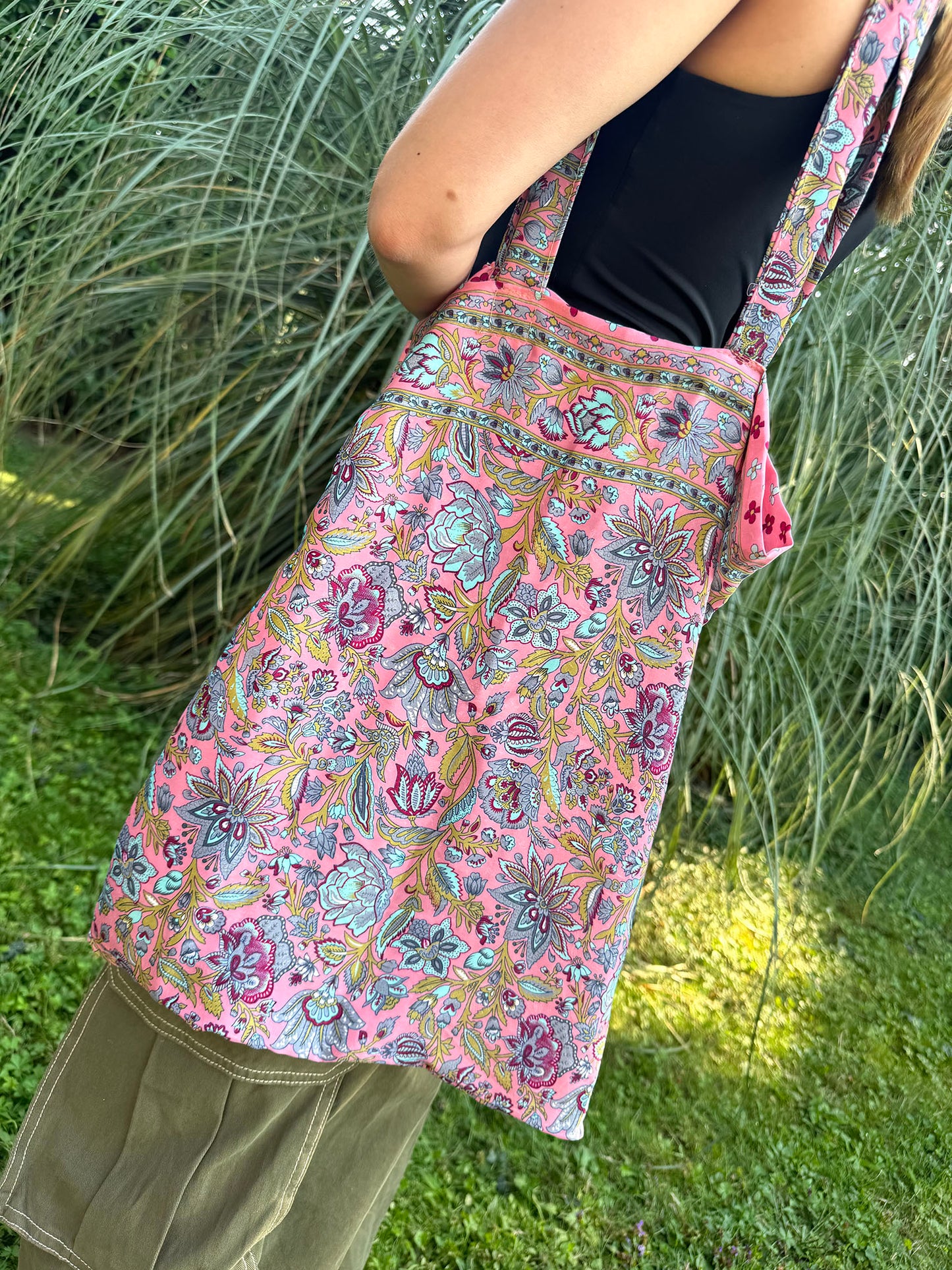 Vintage Silk Carry Bag n.40