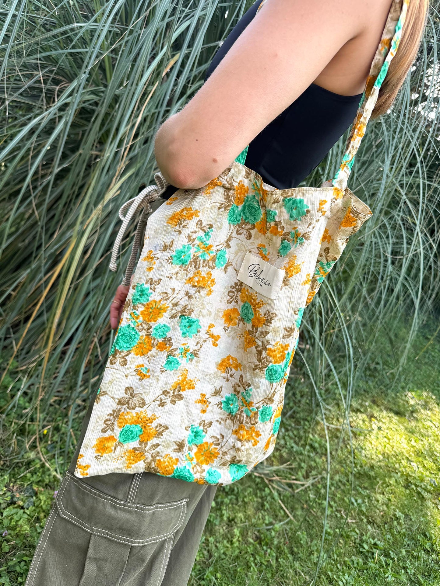 Vintage Silk Carry Bag n.27 - Bohemia Couture