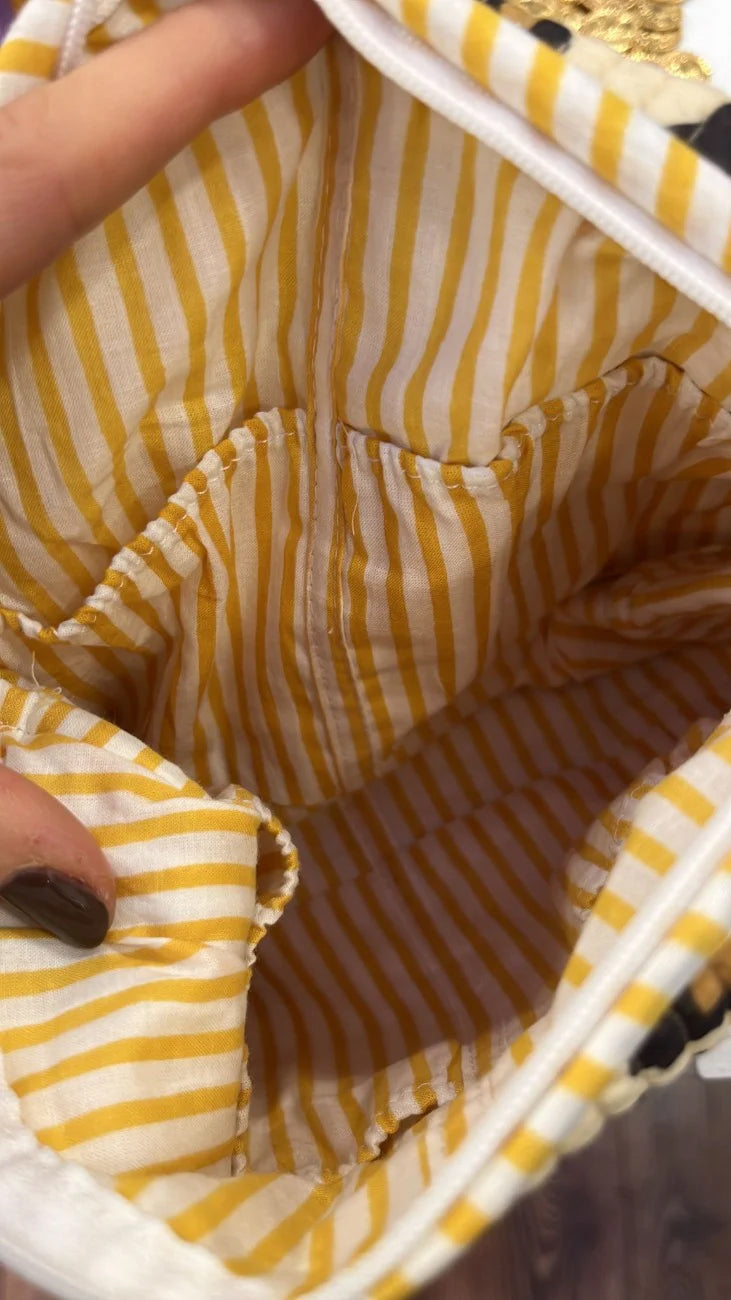 Leopard Mini Cosmetic Bag - Black Safari