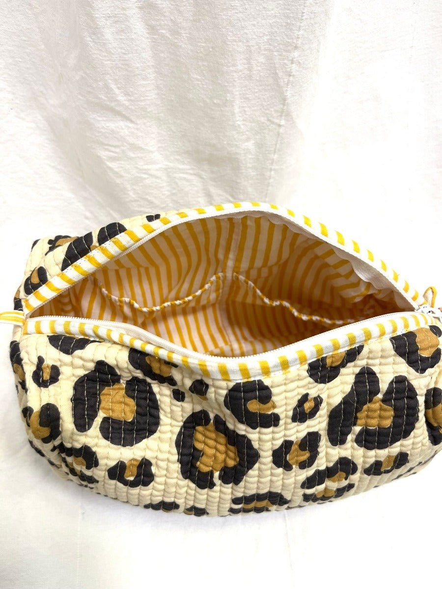 Mini Cosmetic Bag - Leopard - Bohemia Couture