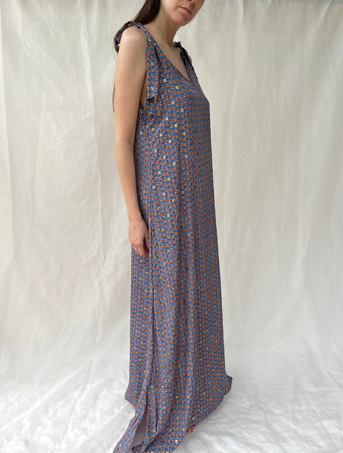 Silk Berry Long Dress n.4 - Bohemia Couture