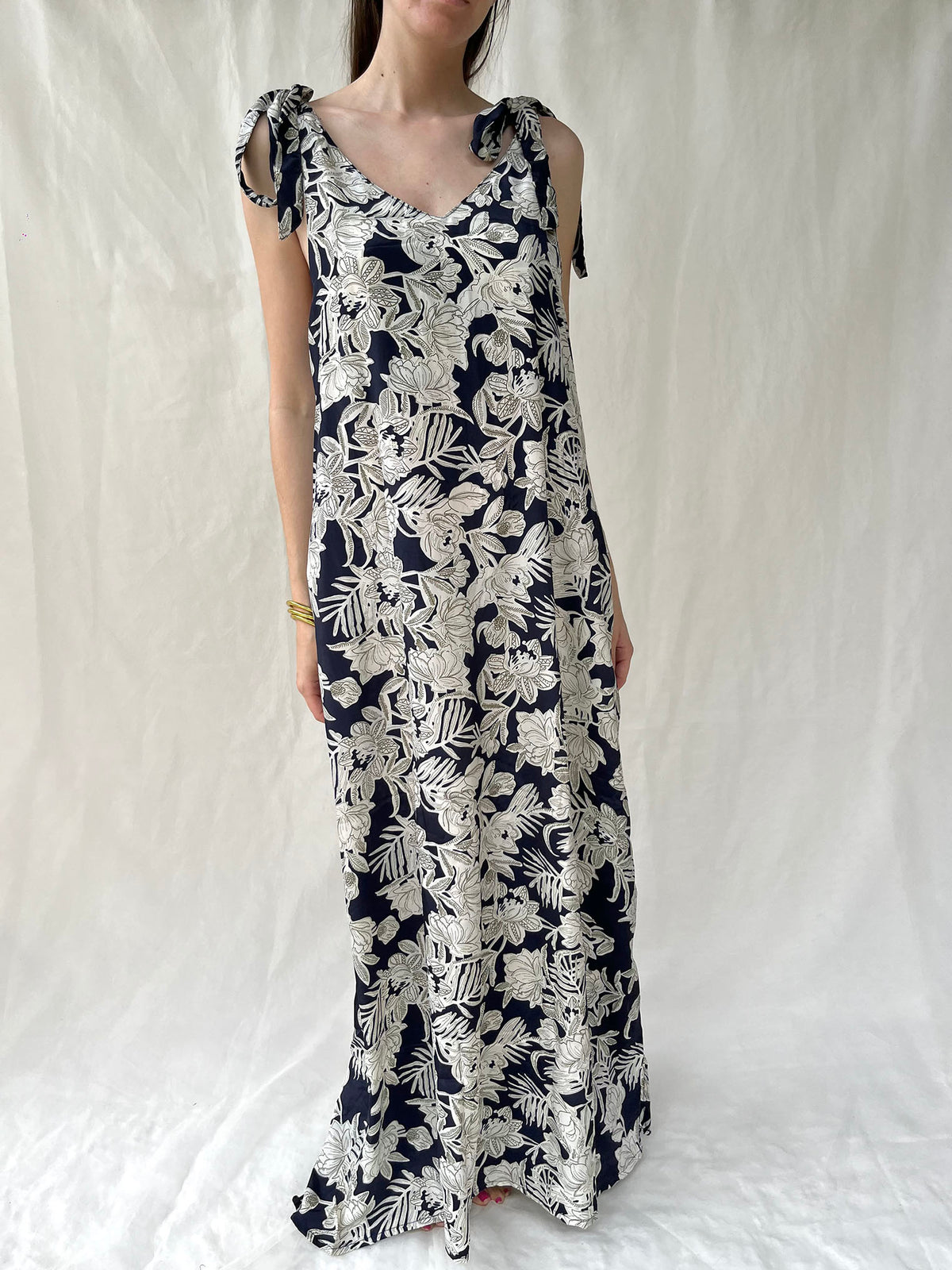 Silk Berry Long Dress n.5 - Bohemia Couture