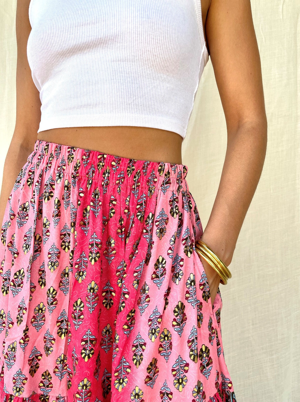 Bohemia Couture Light Gold Temple Bracelets