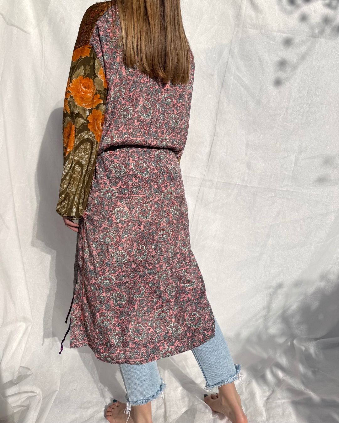 Silk Long Cardigan n.40 - Bohemia Couture