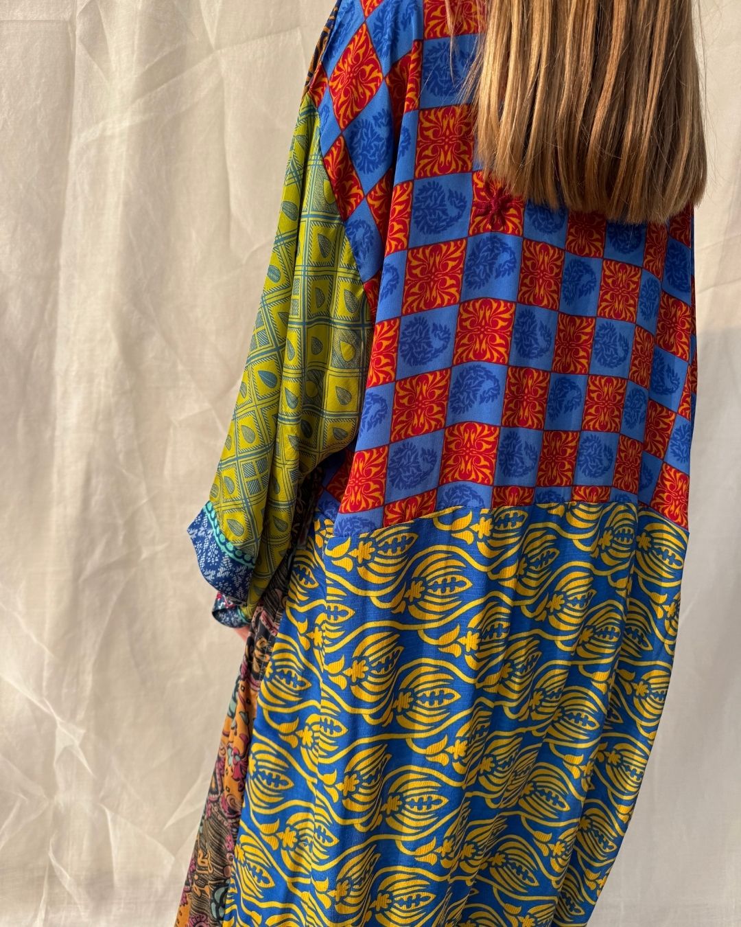 Silk Maxi Cardigan n.17 - Bohemia Couture