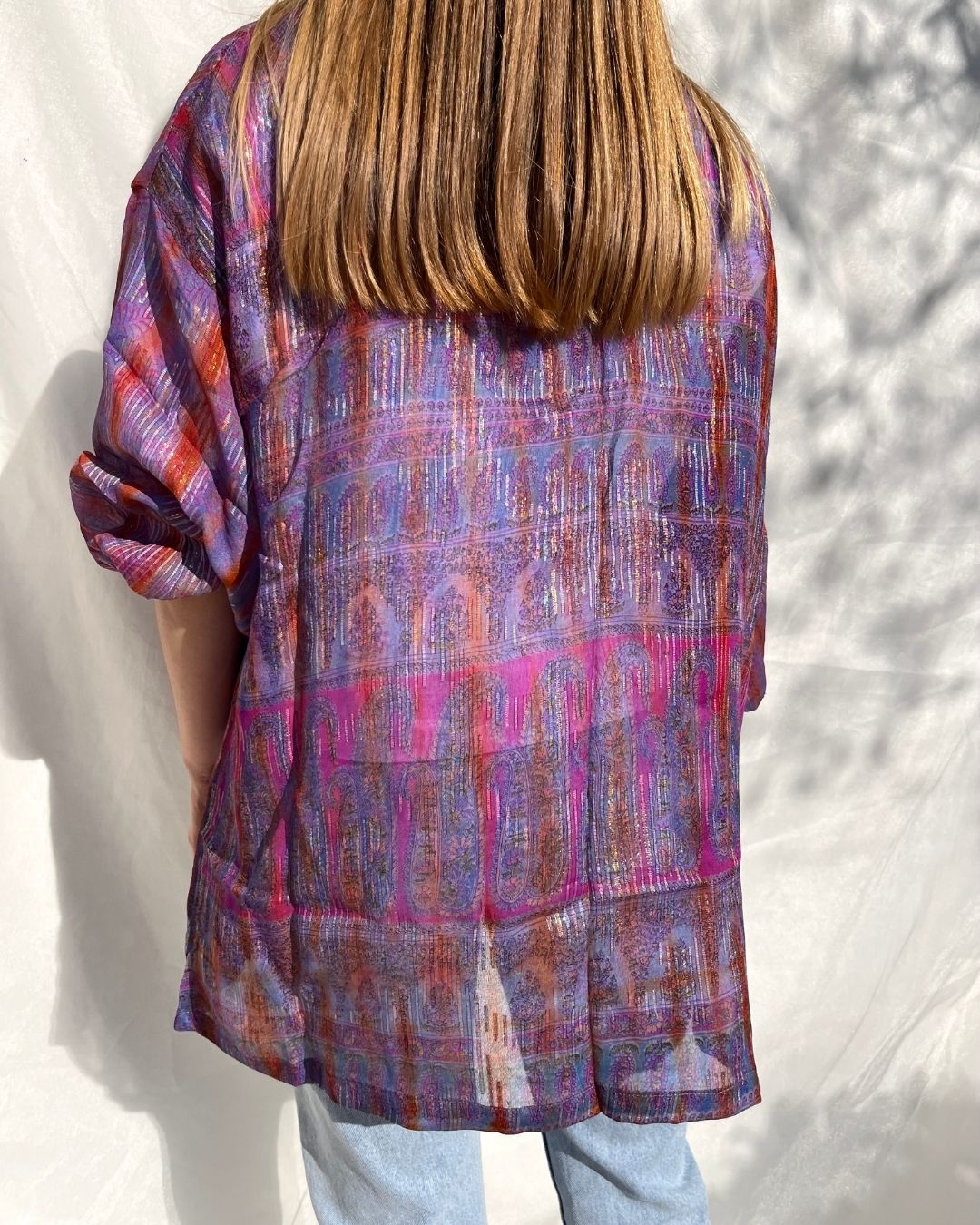 Silk Tie Dye Cardigan n.7