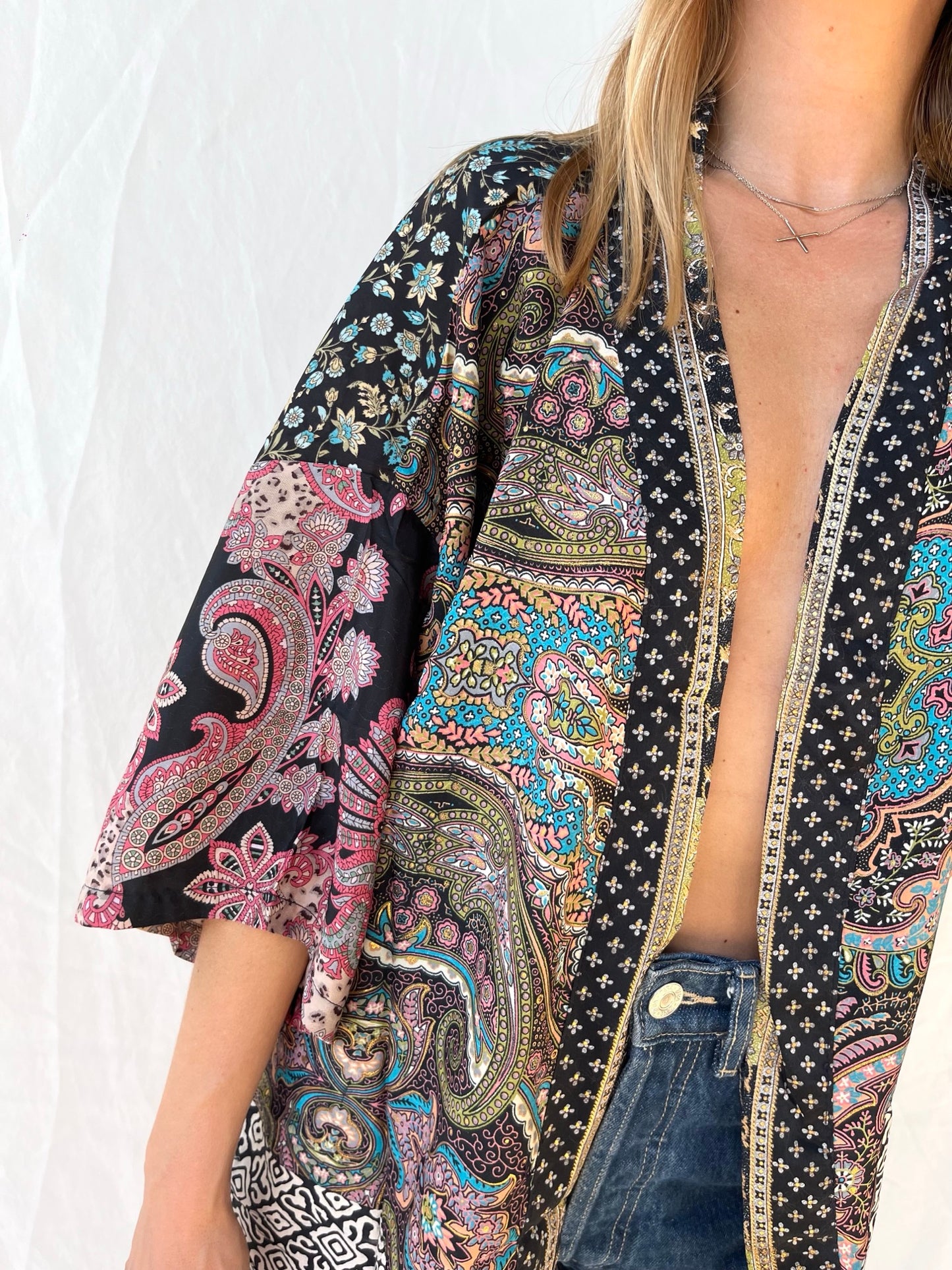 Silk Short Cardigan n.186