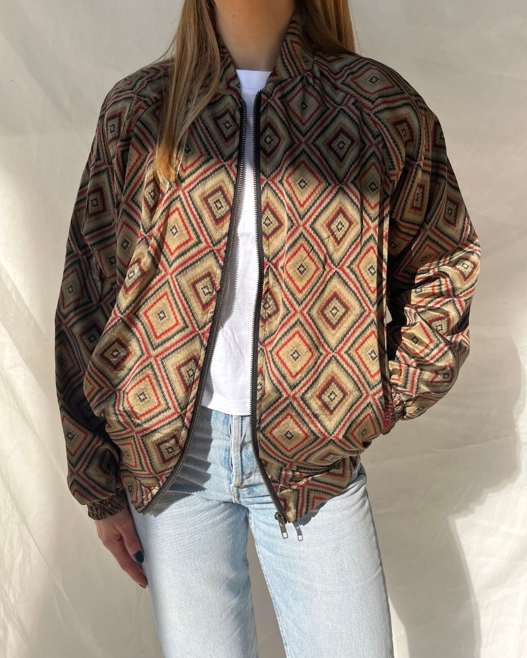 Silk Bomber Jacket n.7 - Bohemia Couture
