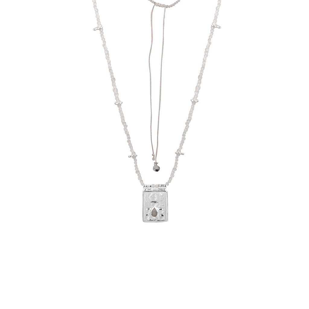 Amuleti Sinceri | Escapolario Moonstones Durga Necklace - Bohemia Couture