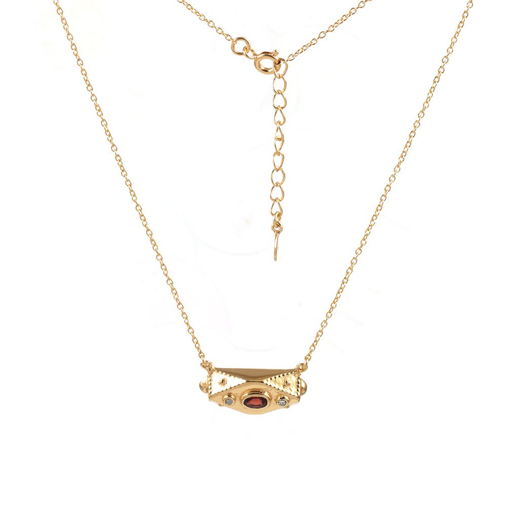 Secret Keeper Amulet Necklace n.1 Red - Bohemia Couture