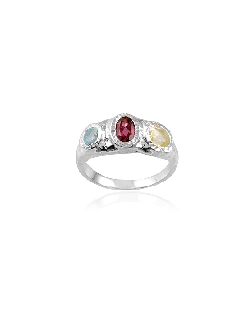 Multi Gemstone Vintage Ring n.3