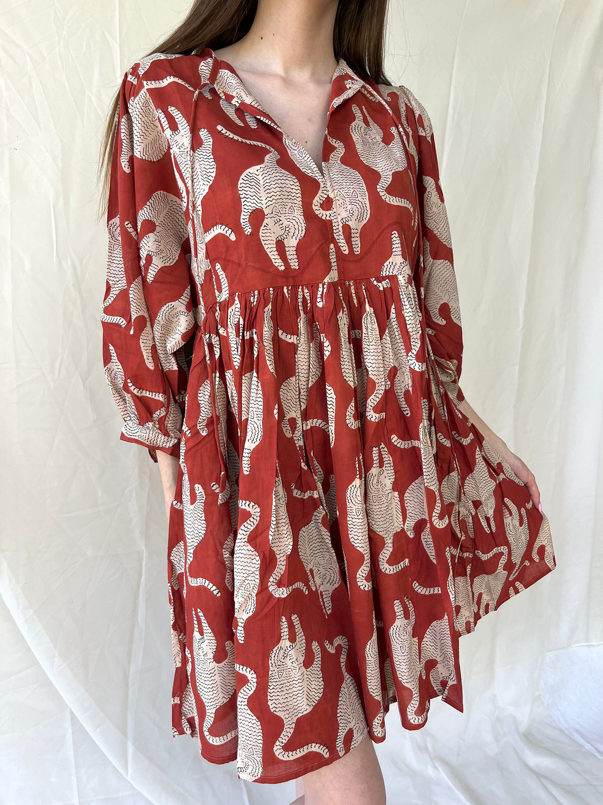 Cotton Gilda Short Dress n.8 - Bohemia Couture