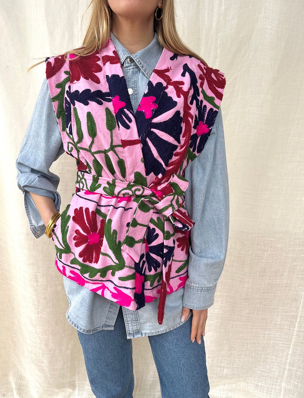 Majorelle Kimono Waistcoat n.6 - Bohemia Couture