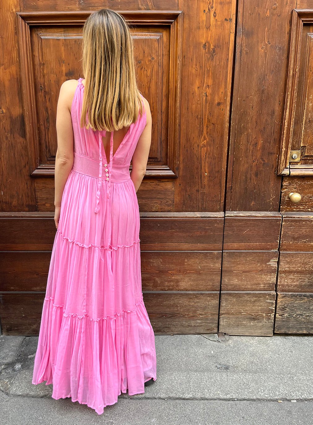 Star ✰ Dress - Indian Pink - Bohemia Couture