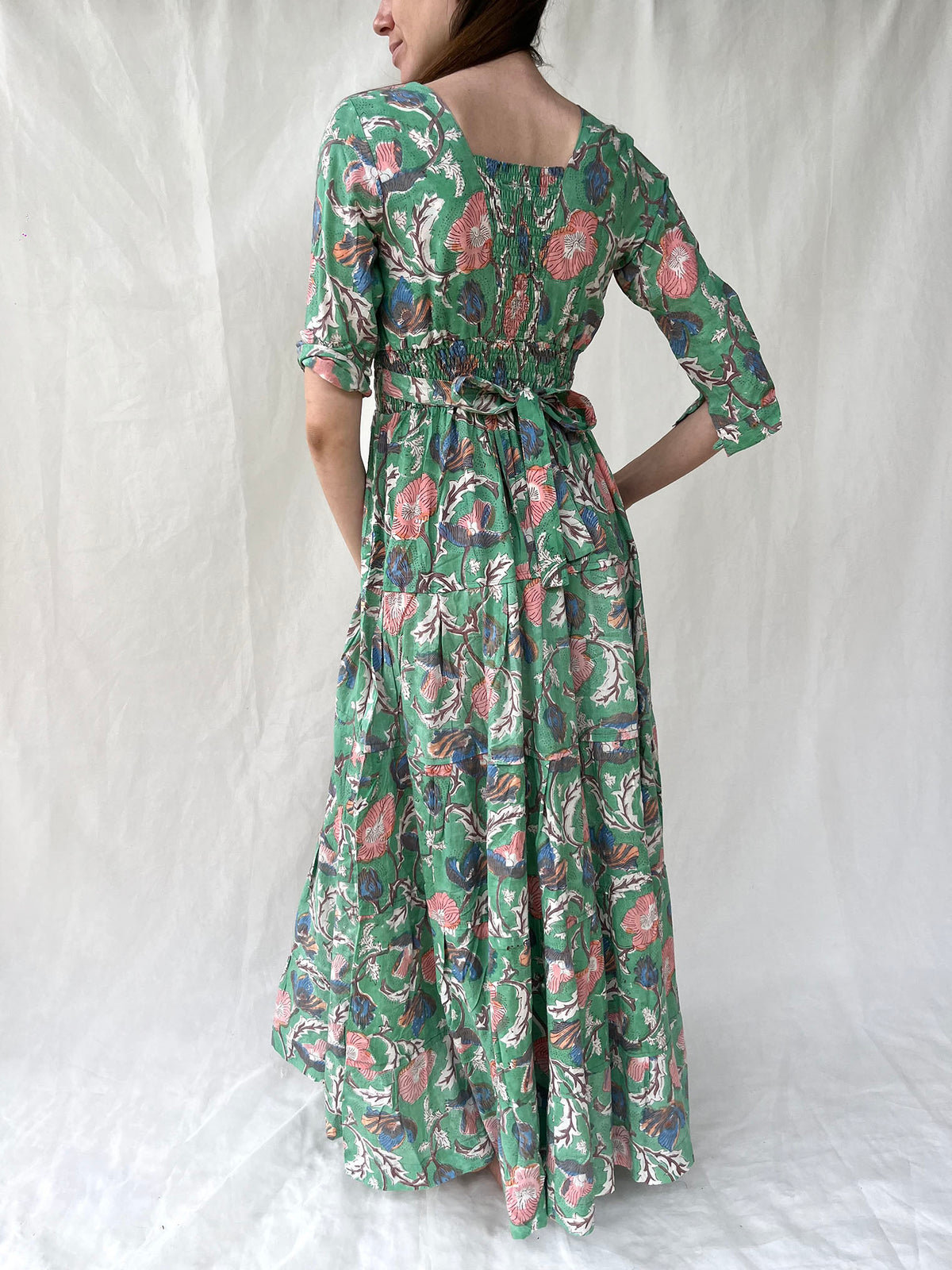 Cotton Gardenia Long Dress n.1 - Bohemia Couture