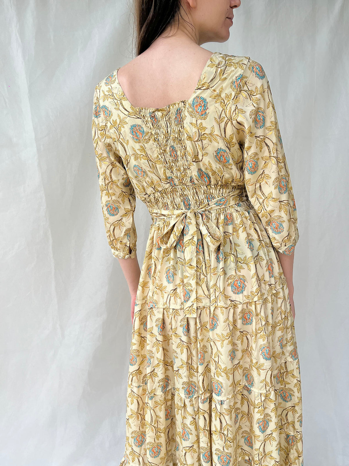 Silk Gardenia Long Dress n.3 - Bohemia Couture