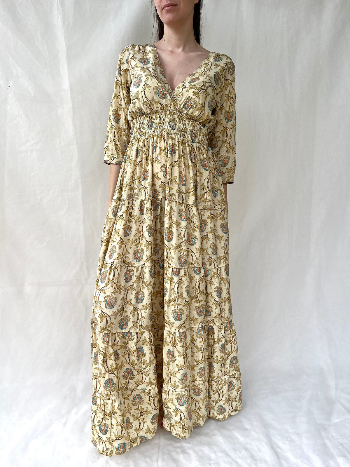 Silk Gardenia Long Dress n.3 - Bohemia Couture