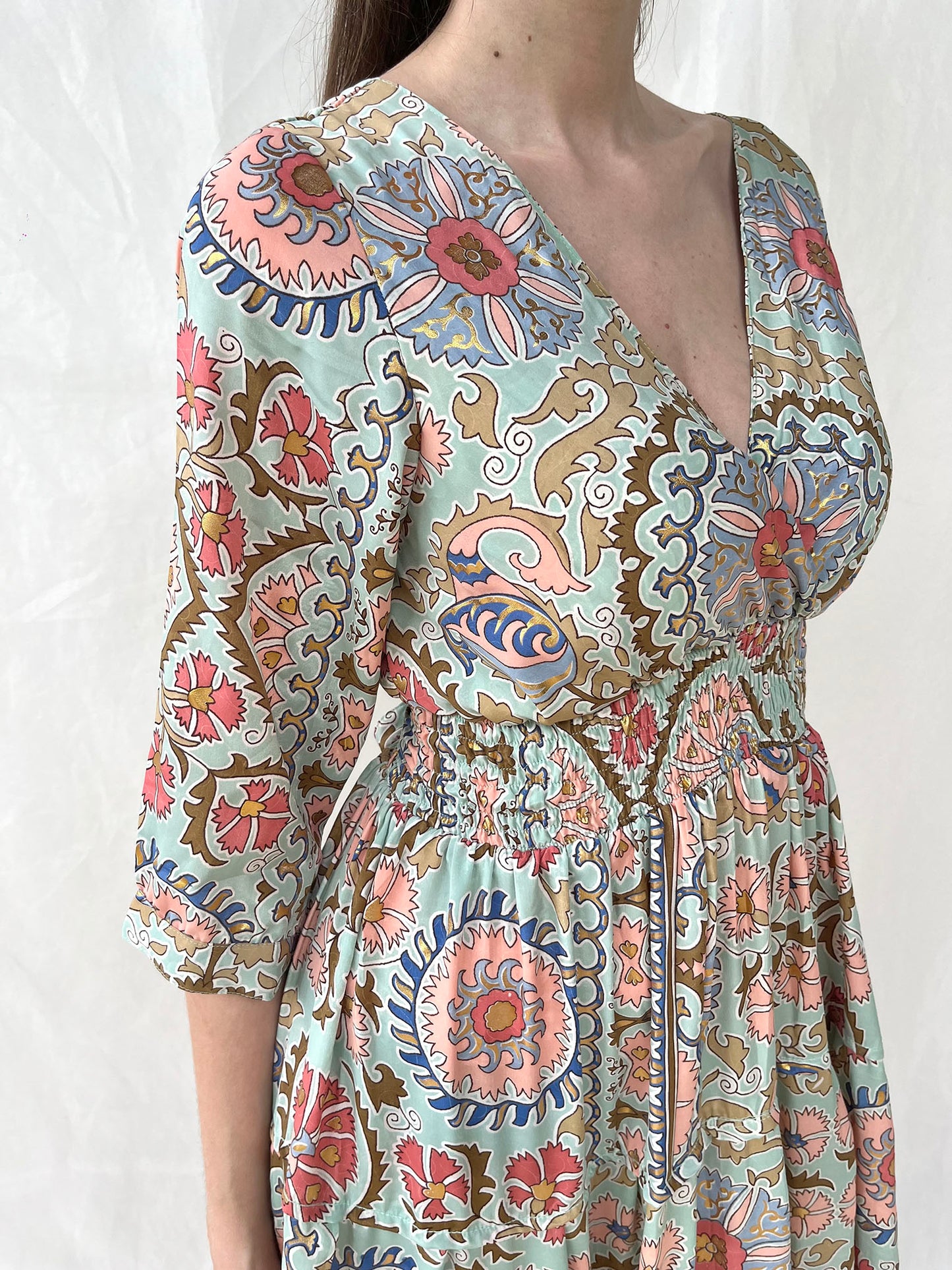 Silk Gardenia Long Dress n.2