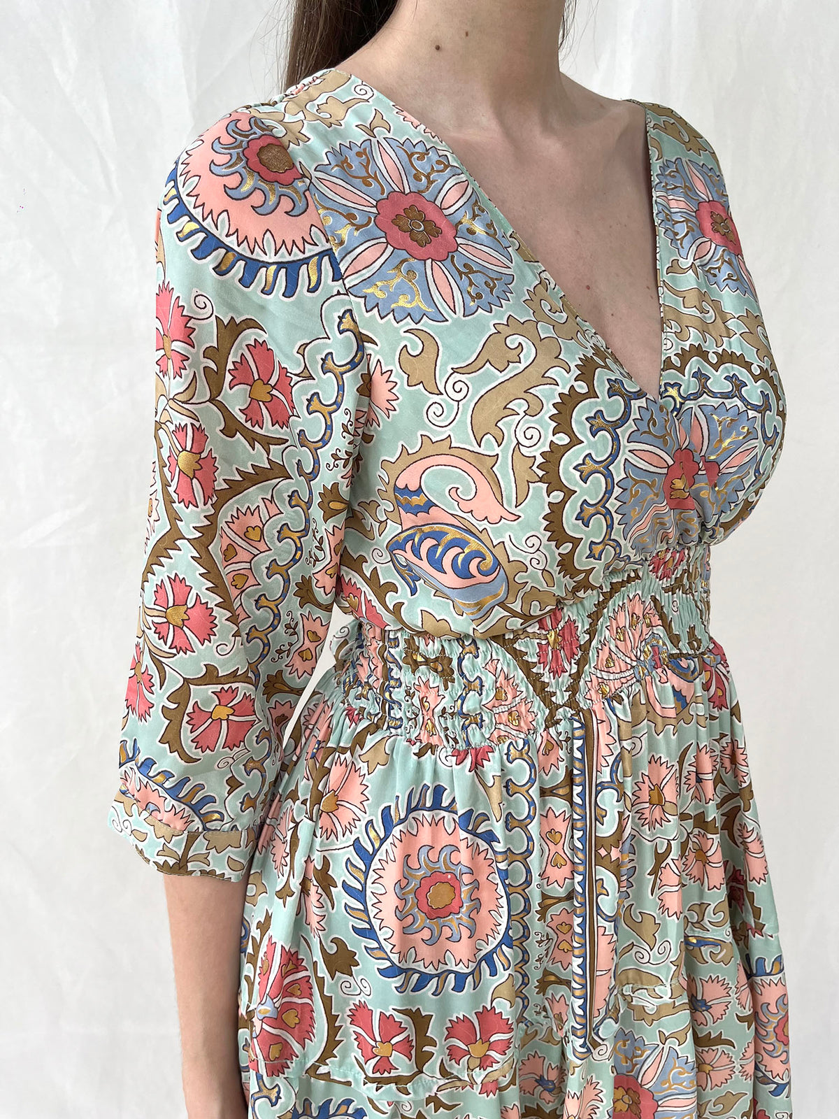 Silk Gardenia Long Dress n.2 - Bohemia Couture