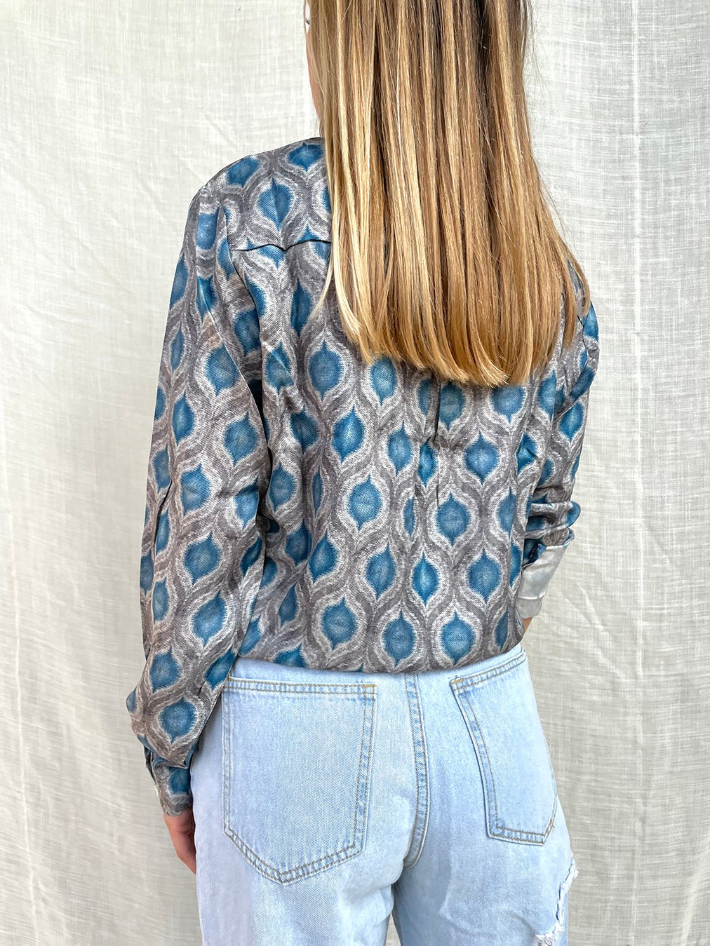 100% Silk Golden Shirt n.12 - Bohemia Couture