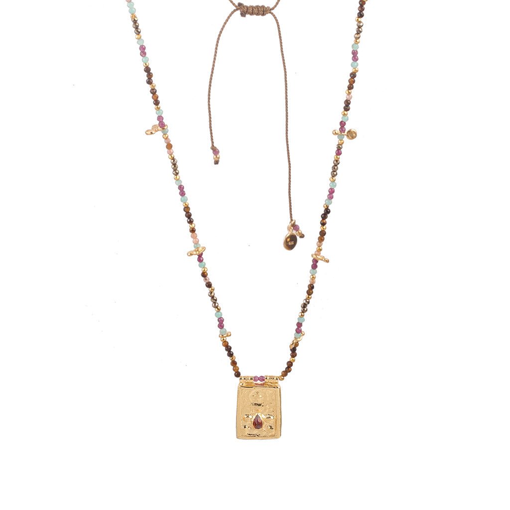 Amuleti Sinceri | Escapolario Durga Necklace Gold - Bohemia Couture