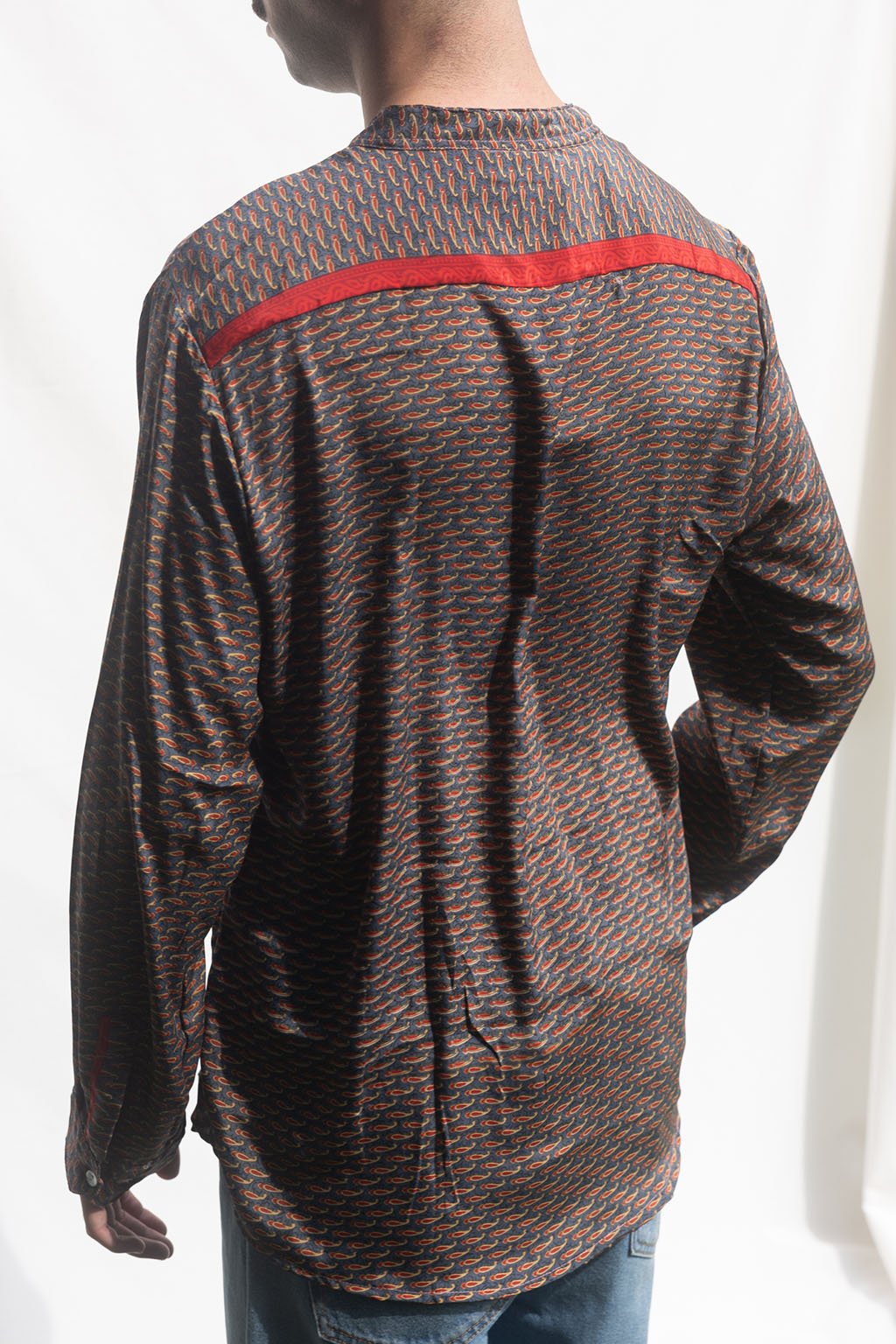 Korean Silk Man Shirt n.10 - Bohemia Couture