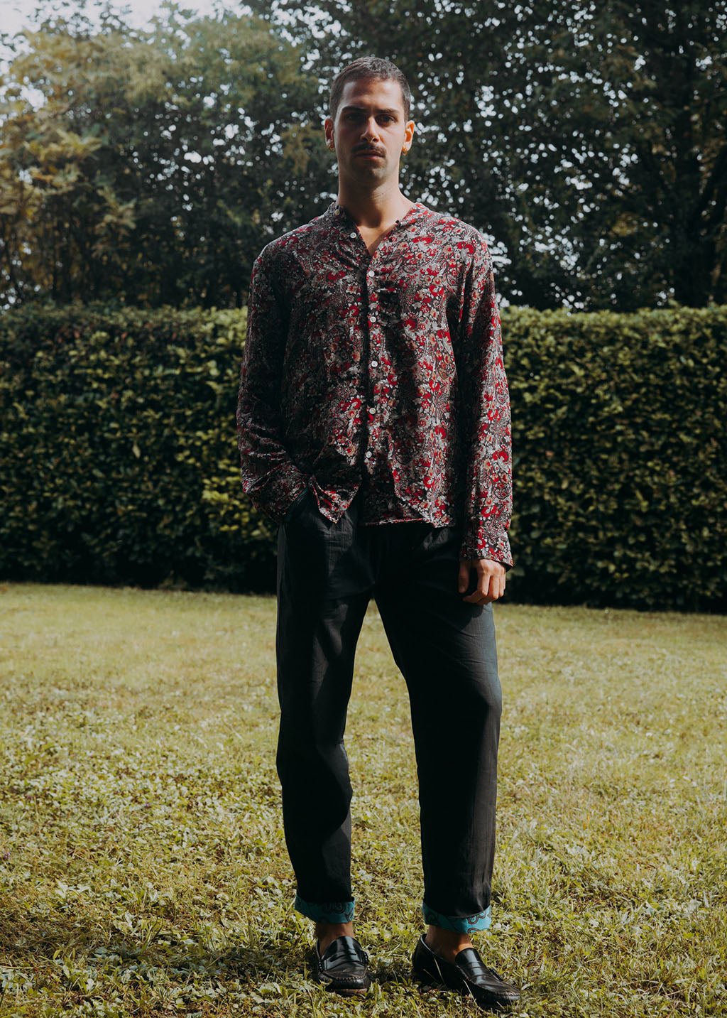 Man Cool Travel Pants - n.2 Natural Black - Bohemia Couture
