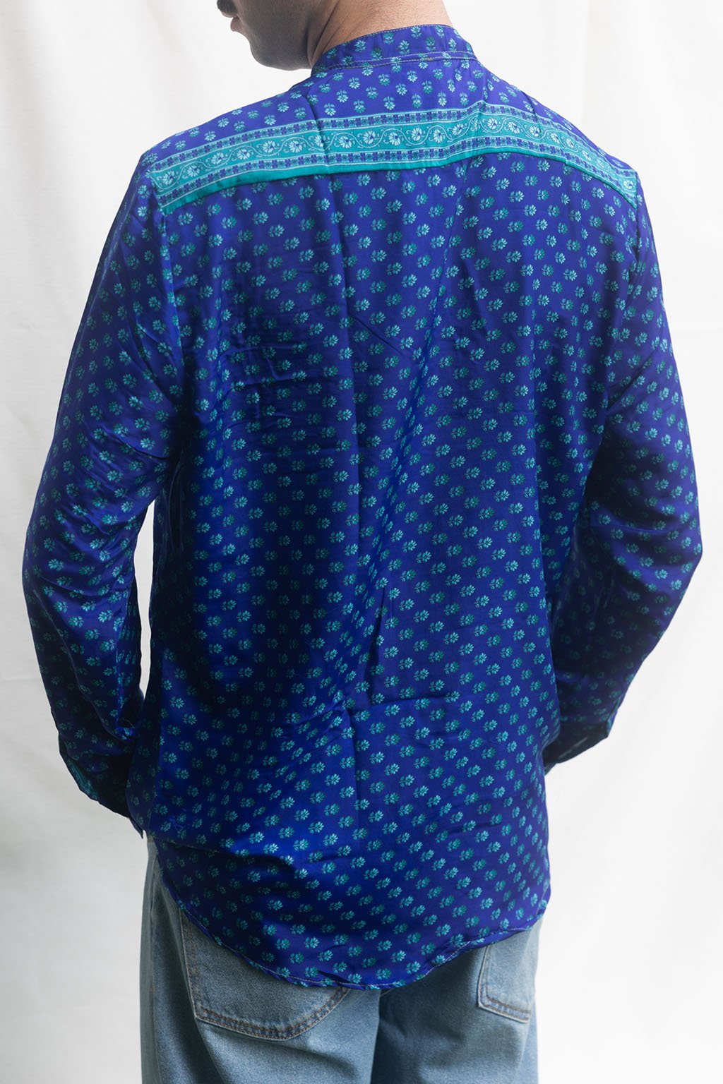 Korean Silk Man Shirt n.15 - Bohemia Couture