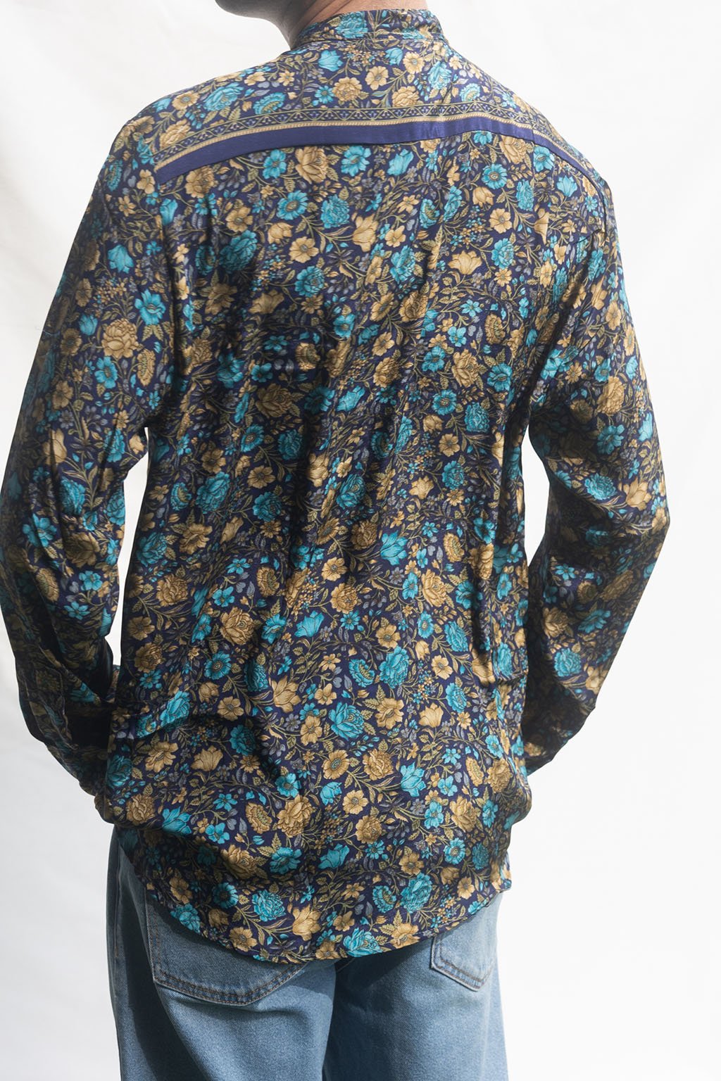 Korean Silk Man Shirt n.16 - Bohemia Couture