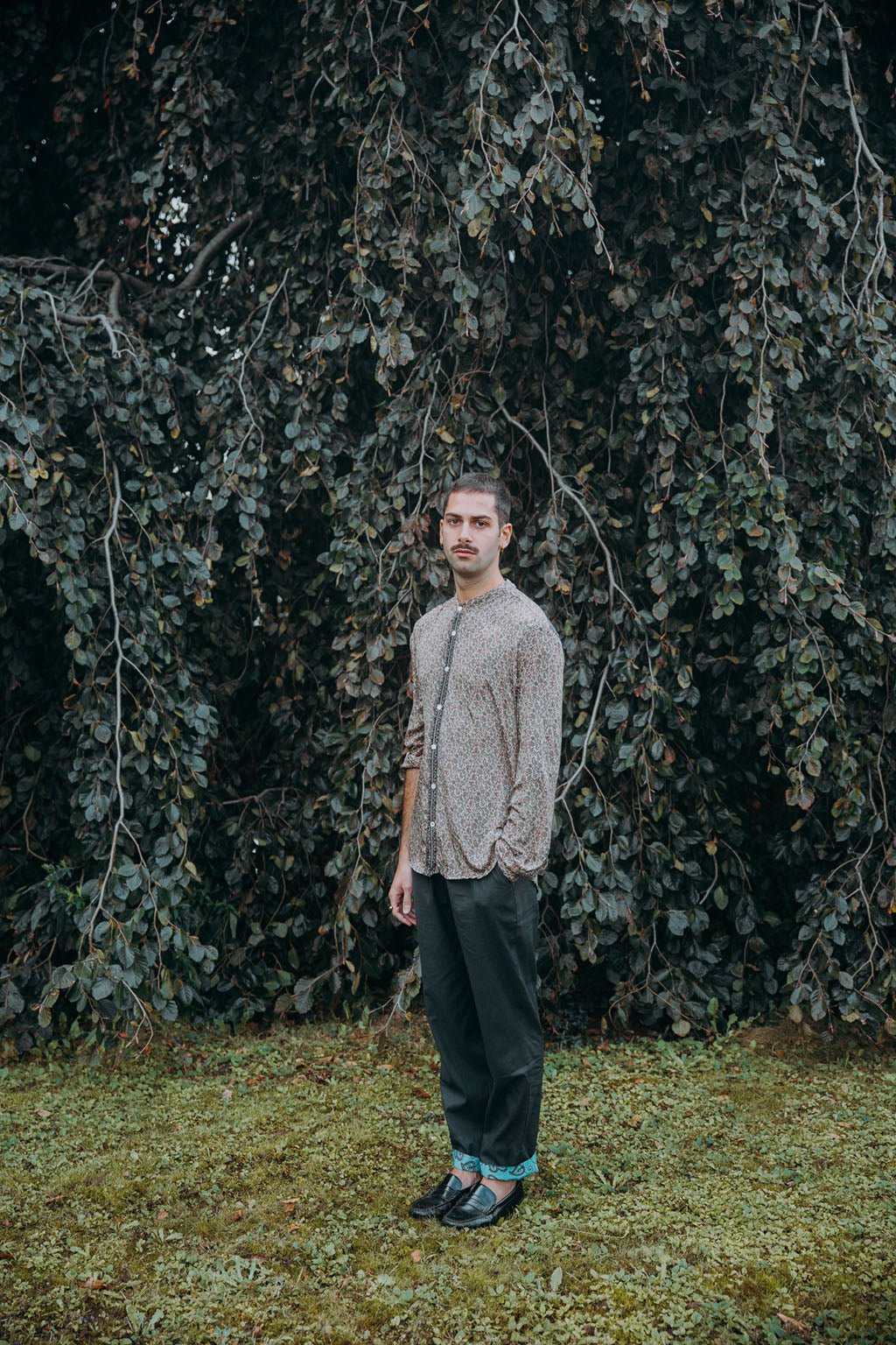 Korean Silk Man Shirt n.1 - Bohemia Couture
