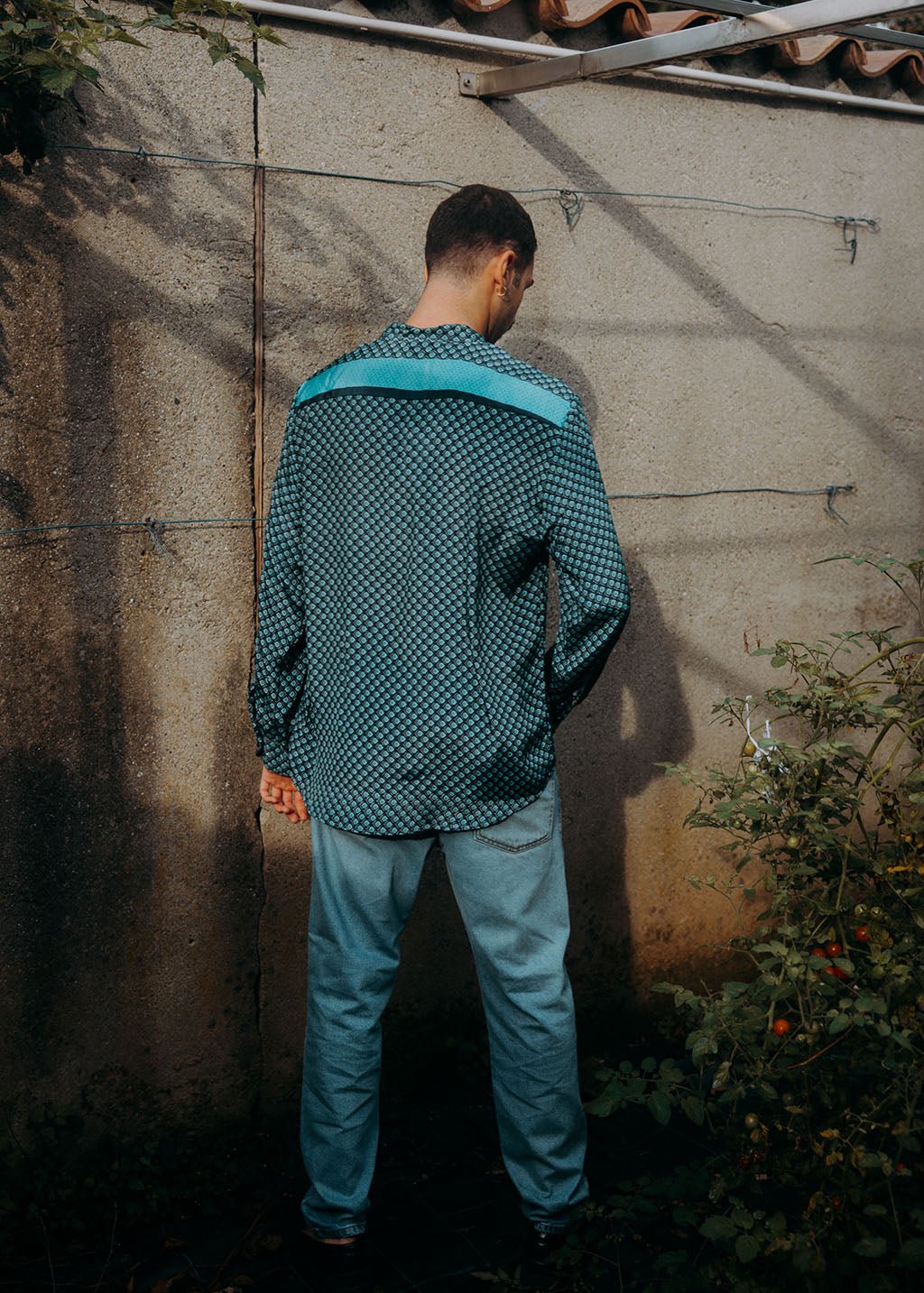 Korean Silk Man Shirt n.20 - Bohemia Couture