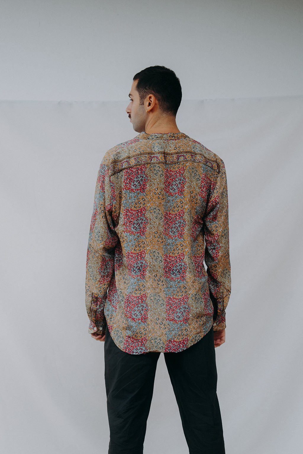 Korean Silk Man Shirt n.3 - Bohemia Couture