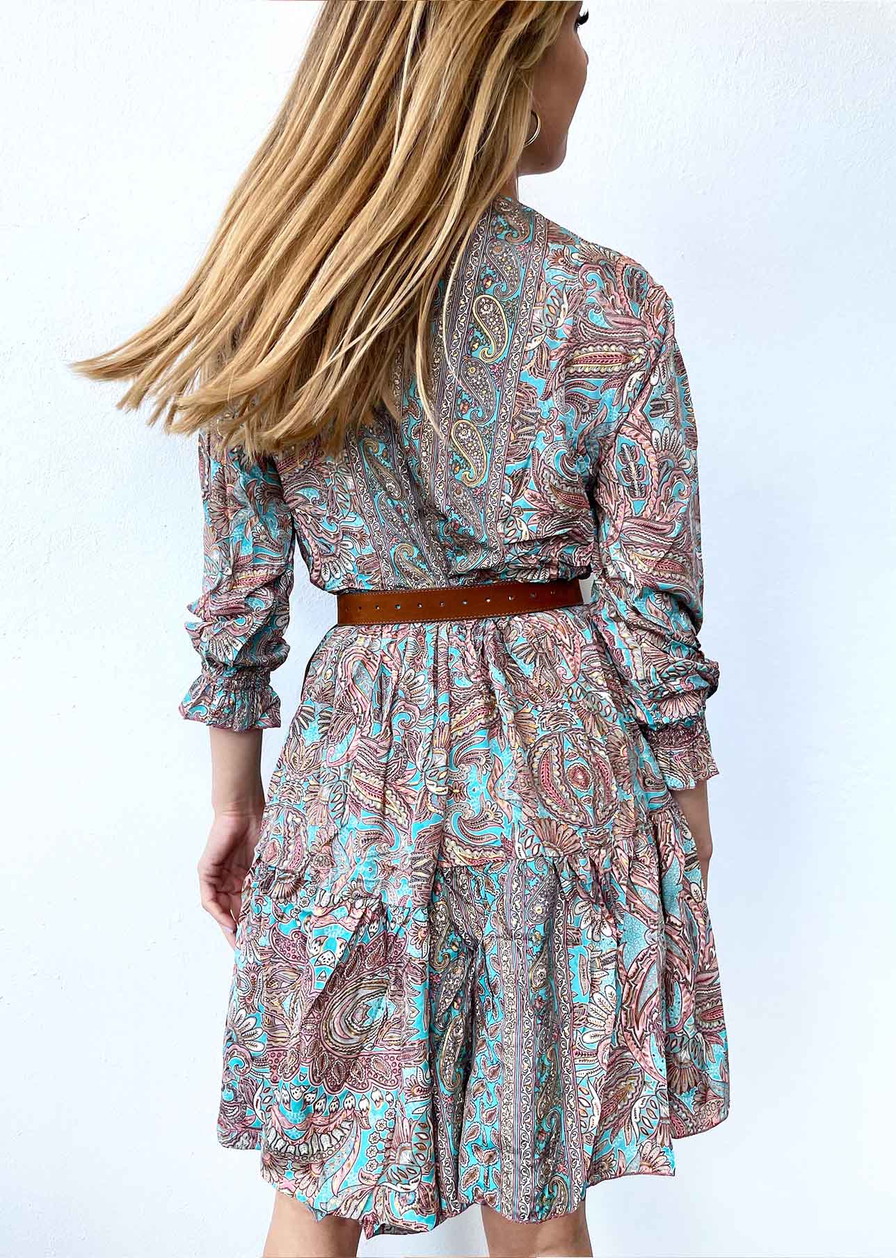 Silk Lily Short Dress n.11 - Bohemia Couture