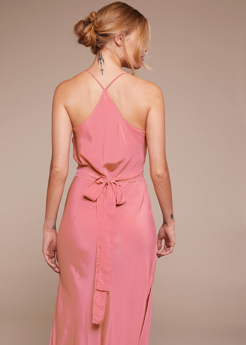 Kushi Slip Dress - Coral - Bohemia Couture