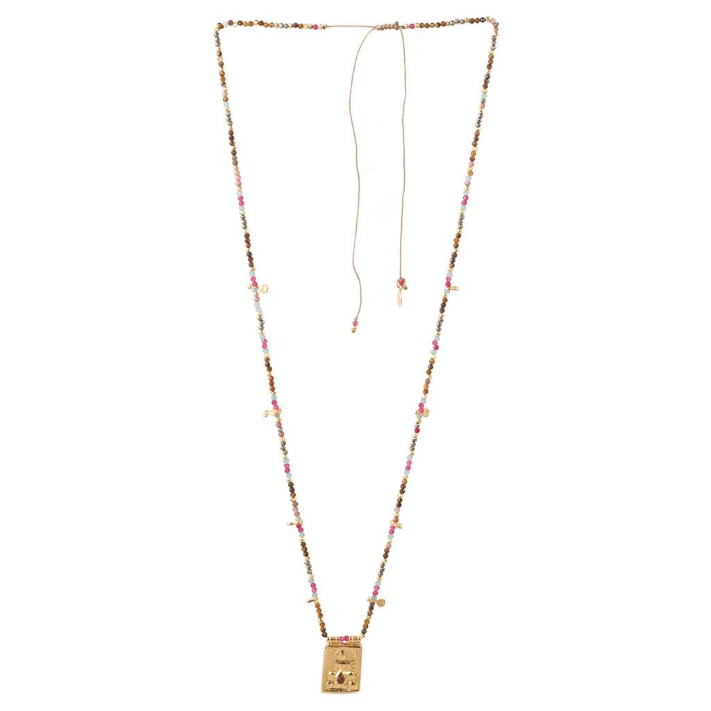 Amuleti Sinceri | Escapolario Durga Necklace Gold - Bohemia Couture