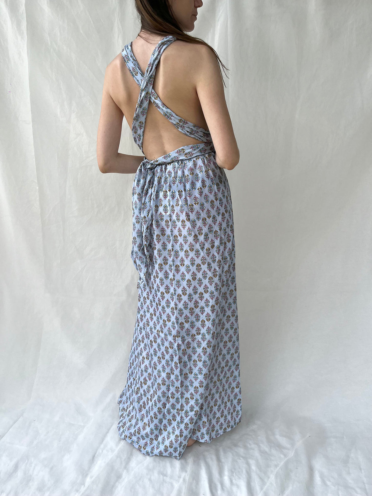 Silk Scarlett Long Dress n.10 - Bohemia Couture
