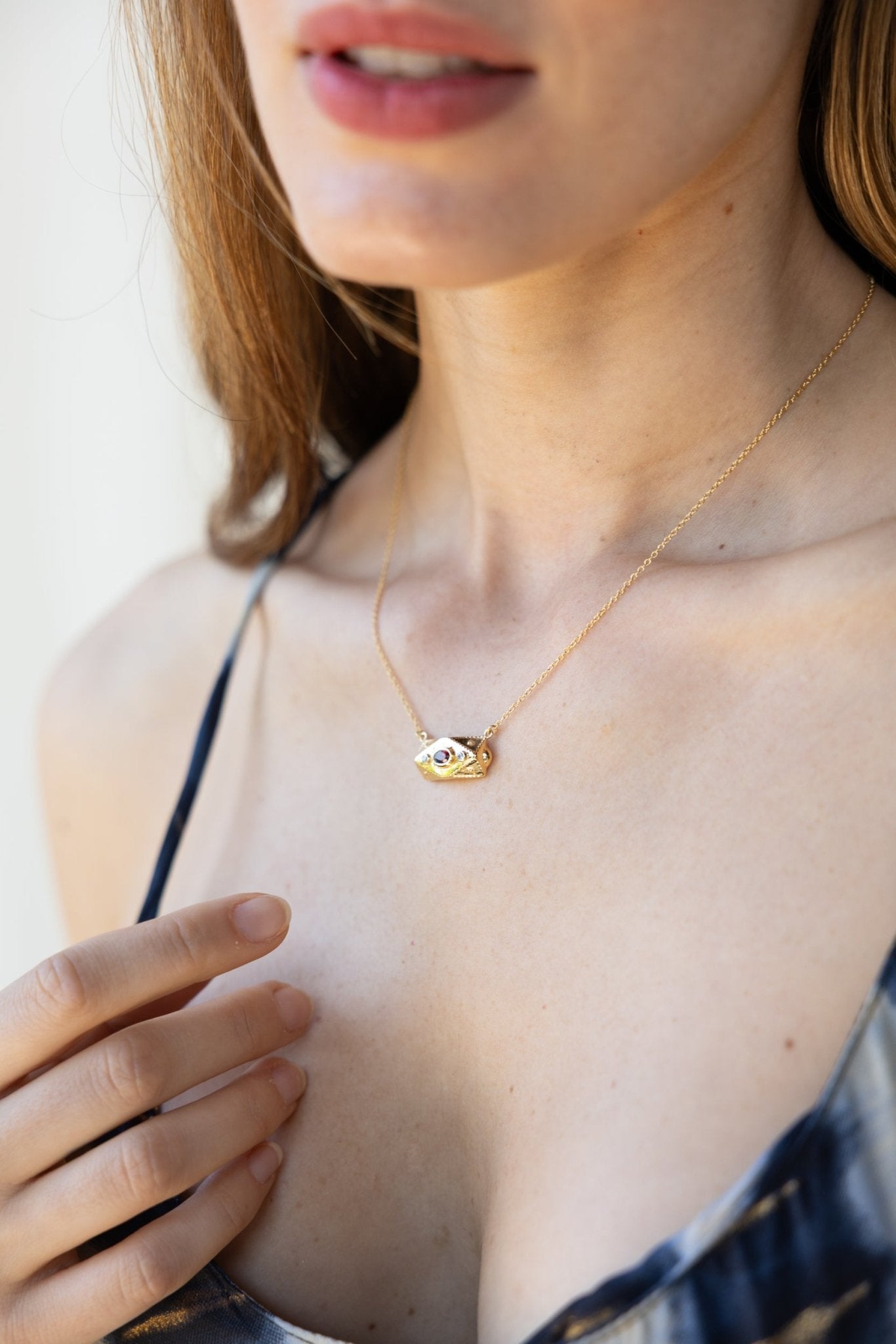 Secret Keeper Amulet Necklace n.1 Red - Bohemia Couture
