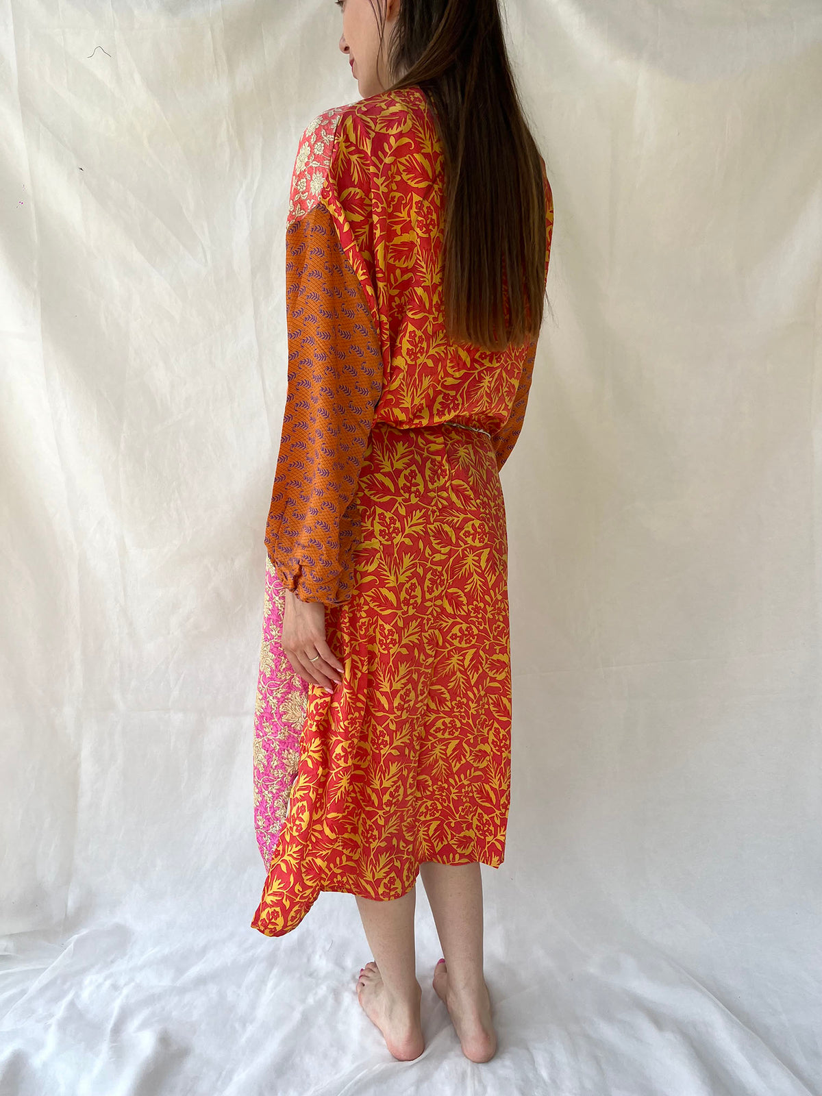 Silk Long Cardigan n.34 - Bohemia Couture