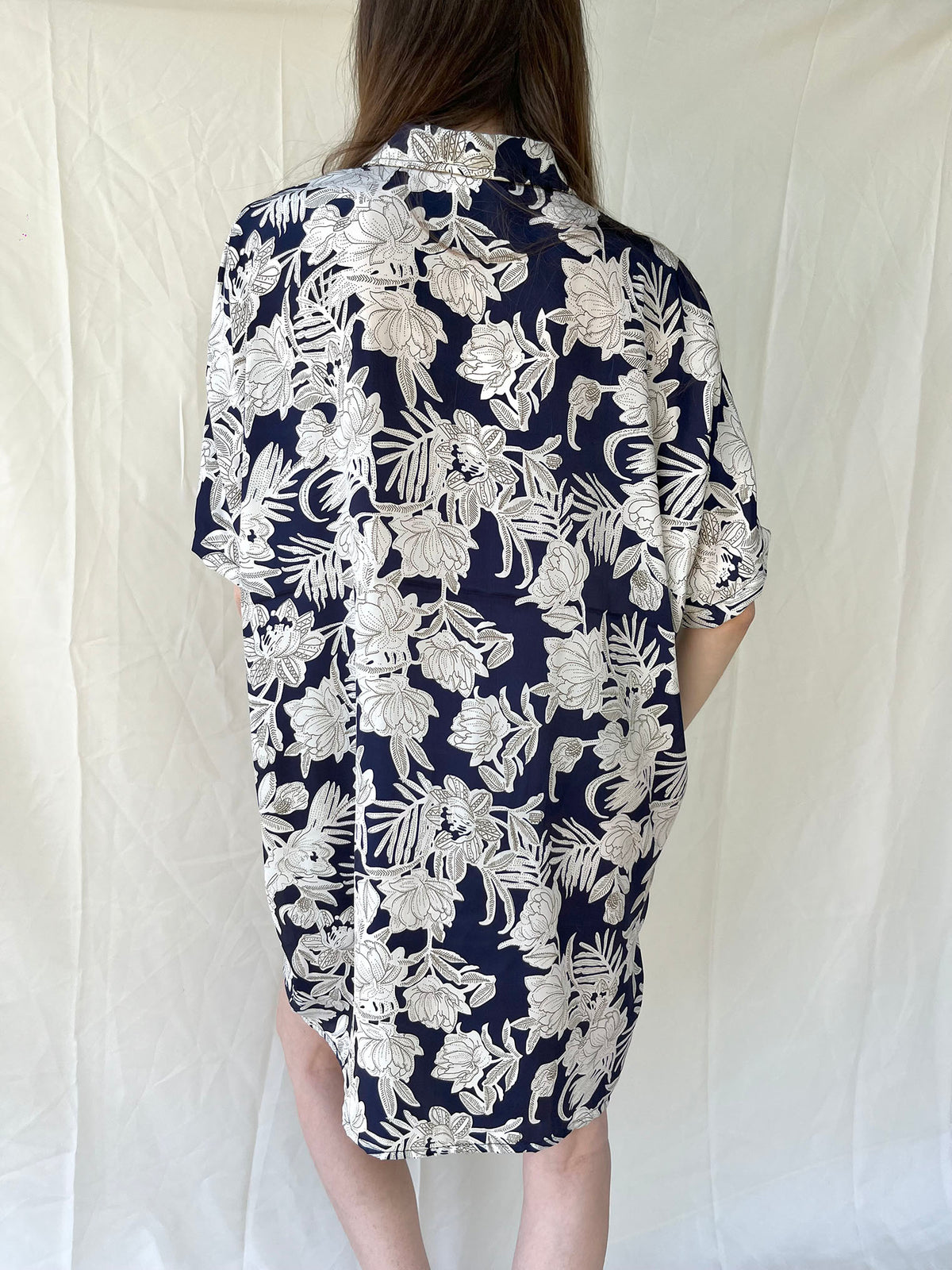Silk Oversize Shirt Dress n.12 - Bohemia Couture