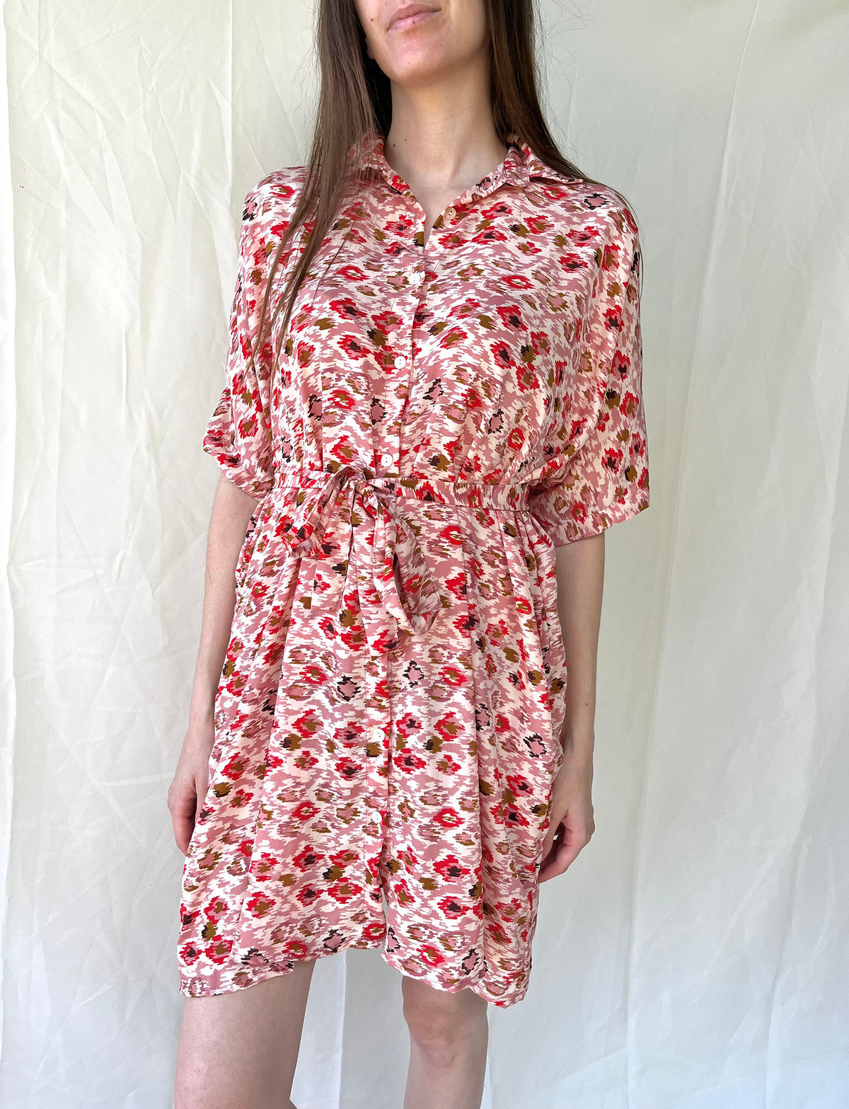 Silk Oversize Shirt Dress n.14 - Bohemia Couture