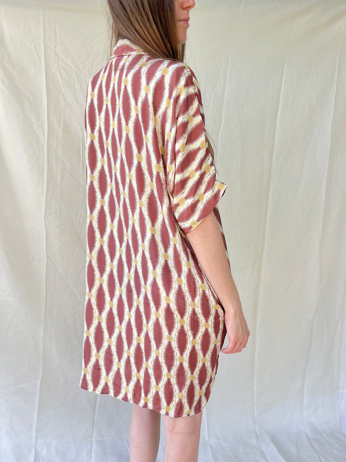 Silk Oversize Shirt Dress n.9 - Bohemia Couture