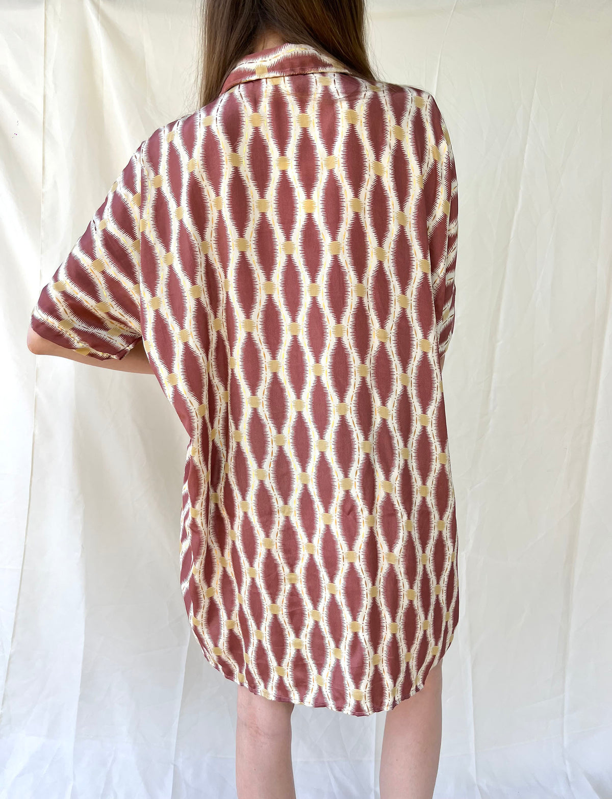 Silk Oversize Shirt Dress n.9 - Bohemia Couture