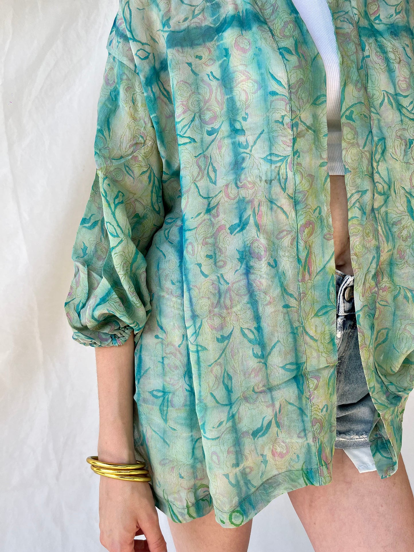 Silk Tie Dye Cardigan n.5