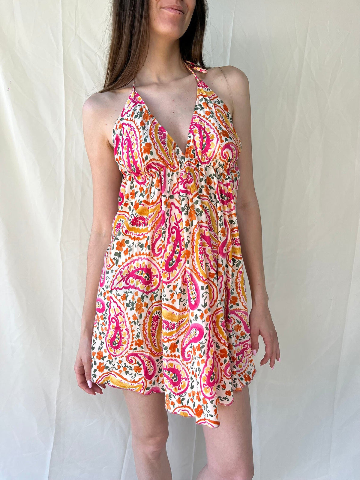 Silk Venus Short Dress n.12 - Bohemia Couture