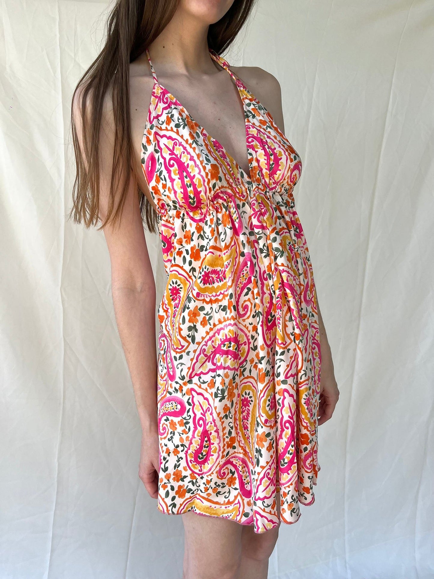 Silk Venus Short Dress n.12 - Bohemia Couture